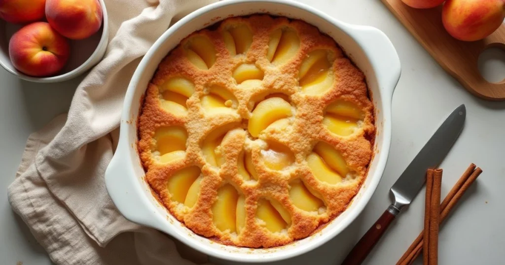 peach cobbler with cake mix