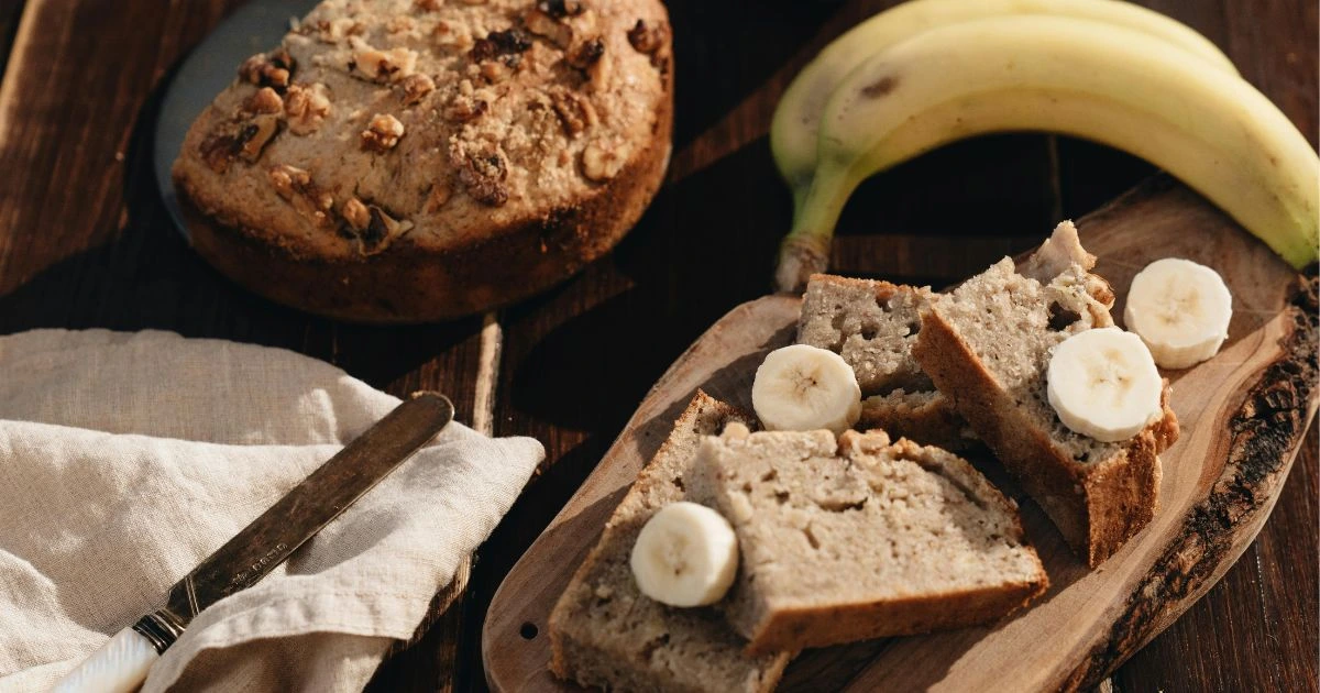 3 ingredient banana bread